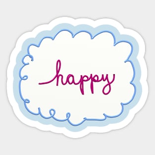 Happy Sticker